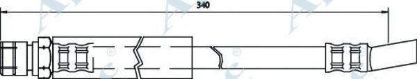 APEC BRAKING - HOS3455 - Тормозной шланг (Тормозная система)