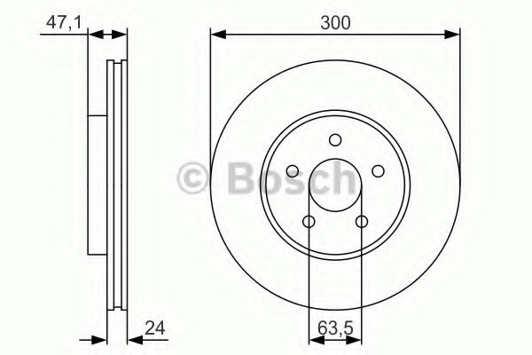 BOSCH - 0 986 479 S48 - Тормозной диск (Тормозная система)