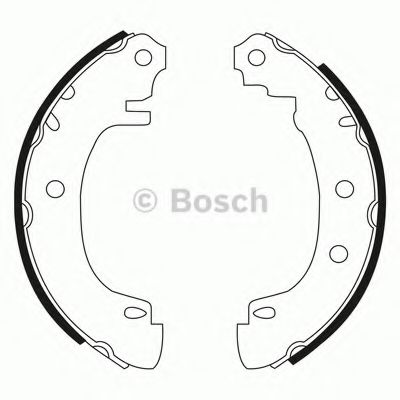 BOSCH - 0 986 BB3 539 - Комплект тормозных колодок (Тормозная система)