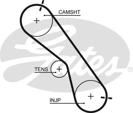 GATES - 5560XS - Ремень ГРМ (Ременный привод)