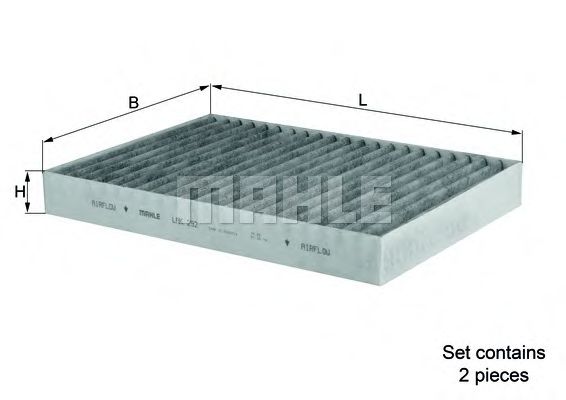 KNECHT - LAK 292/S - Фильтр, воздух во внутренном пространстве (Отопление / вентиляция)