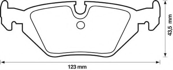 JURID - 571527J - Комплект тормозных колодок, дисковый тормоз (Тормозная система)