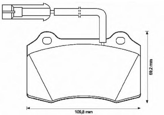 BENDIX - 571427B - Комплект тормозных колодок, дисковый тормоз