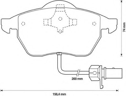 BENDIX - 571982B - Комплект тормозных колодок, дисковый тормоз