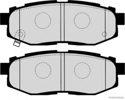 HERTH+BUSS JAKOPARTS - J3617007 - Комплект тормозных колодок, дисковый тормоз (Тормозная система)