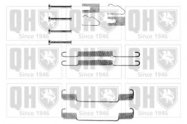 QUINTON HAZELL - BFK240 - Комплектующие, тормозная колодка (Тормозная система)