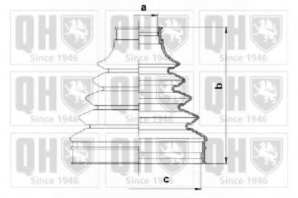 QUINTON HAZELL - QJB1118 - Комплект пылника, приводной вал (Привод колеса)