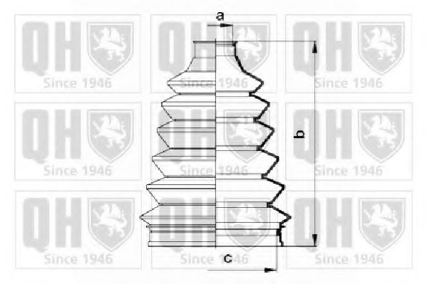 QUINTON HAZELL - QJB2752 - Комплект пылника, приводной вал (Привод колеса)