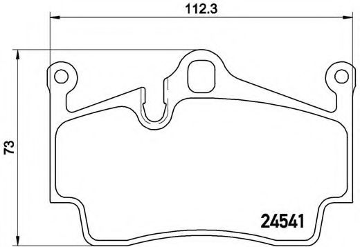 BREMBO - P 65 028 - Комплект тормозных колодок, дисковый тормоз (Тормозная система)