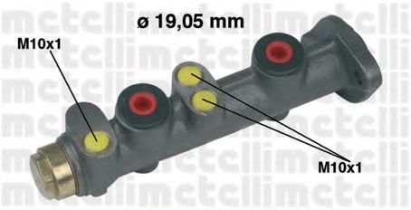 METELLI - 05-0025 - Главный тормозной цилиндр (Тормозная система)