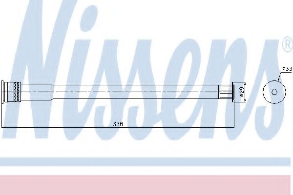 NISSENS - 95463 - Осушитель, кондиционер (Кондиционер)