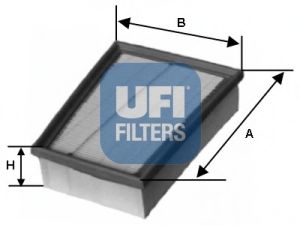 UFI - 30.132.00 - Воздушный фильтр (Система подачи воздуха)