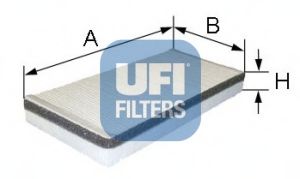 UFI - 53.059.00 - Фильтр, воздух во внутренном пространстве (Отопление / вентиляция)