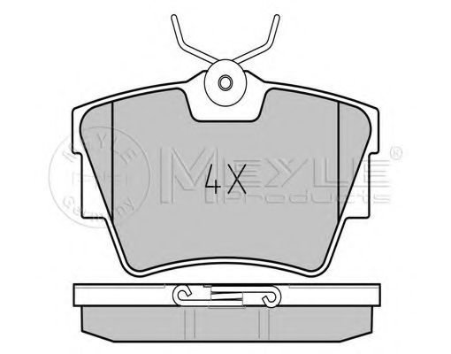 MEYLE - 025 239 8017 - Комплект тормозных колодок, дисковый тормоз (Тормозная система)