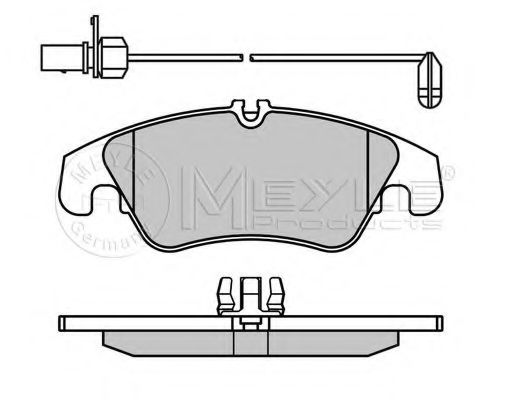 MEYLE - 025 247 4319/W - Комплект тормозных колодок, дисковый тормоз (Тормозная система)