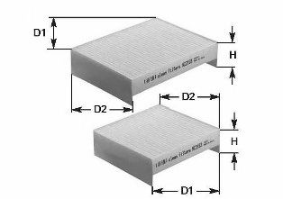 CLEAN FILTERS - NC2302 - Фильтр, воздух во внутренном пространстве (Отопление / вентиляция)