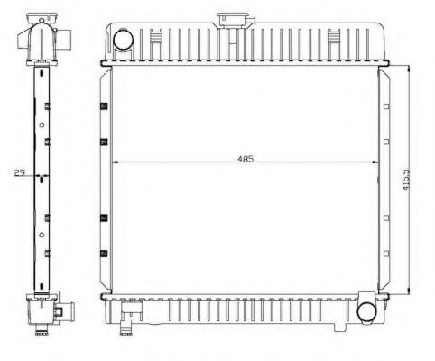 NRF - 504250 - Радиатор, охлаждение двигателя (Охлаждение)