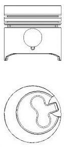 NURAL - 87-305907-00 - Поршень (Кривошипношатунный механизм)