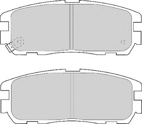 NECTO - FD6828N - Комплект тормозных колодок, дисковый тормоз (Тормозная система)