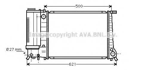 AVA QUALITY COOLING - BWA2135 - Радиатор, охлаждение двигателя (Охлаждение)