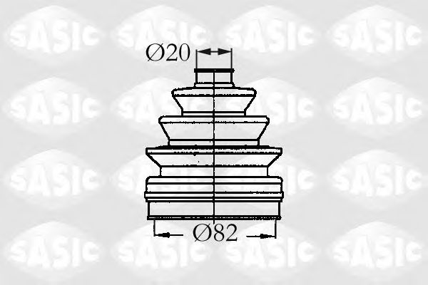 SASIC - 2933833 - Комплект пылника, приводной вал (Привод колеса)