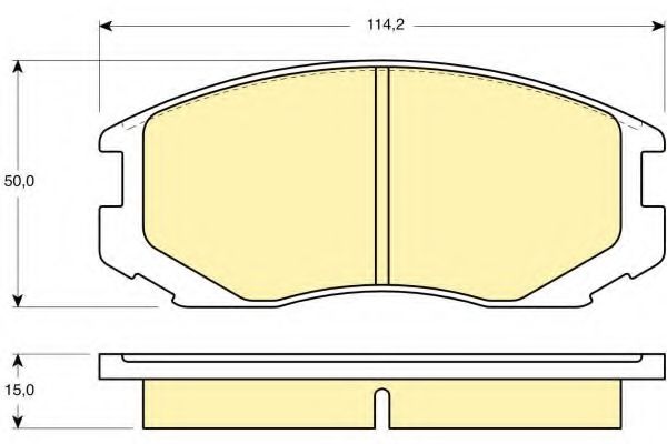 GIRLING - 6130469 - Комплект тормозных колодок, дисковый тормоз (Тормозная система)