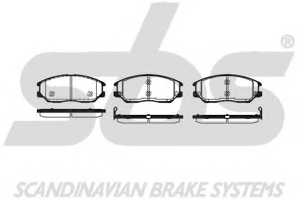 SBS - 1501225012 - Комплект тормозных колодок, дисковый тормоз (Тормозная система)