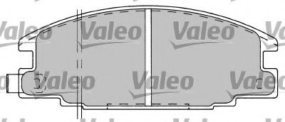 VALEO - 597093 - Комплект тормозных колодок, дисковый тормоз