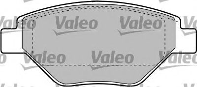 VALEO - 597495 - Комплект тормозных колодок, дисковый тормоз