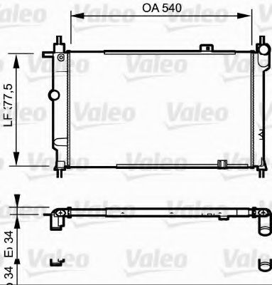 VALEO - 730993 - Радиатор, охлаждение двигателя (Охлаждение)