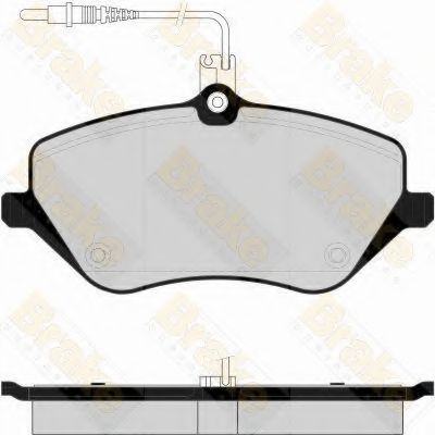 BRAKE ENGINEERING - PA1573 - Комплект тормозных колодок, дисковый тормоз (Тормозная система)