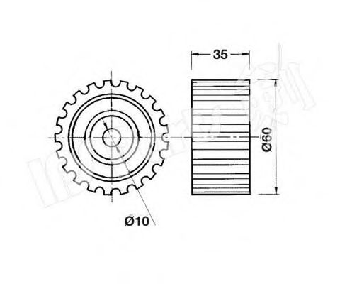 IPS PARTS - ITB-6702 - Устройство для натяжения ремня, ремень ГРМ (Ременный привод)