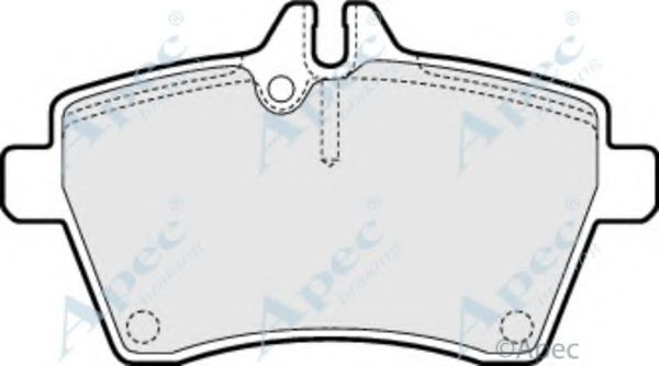 APEC BRAKING - PAD1439 - Комплект тормозных колодок, дисковый тормоз (Тормозная система)