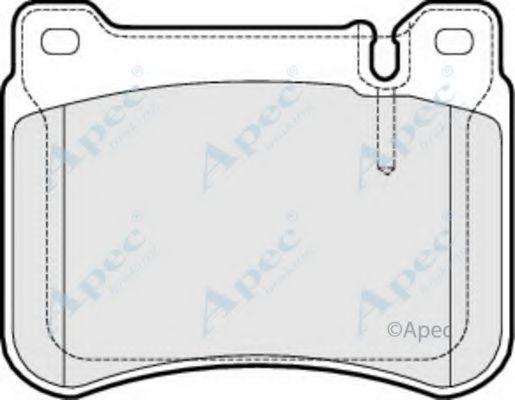 APEC BRAKING - PAD1473 - Комплект тормозных колодок, дисковый тормоз (Тормозная система)