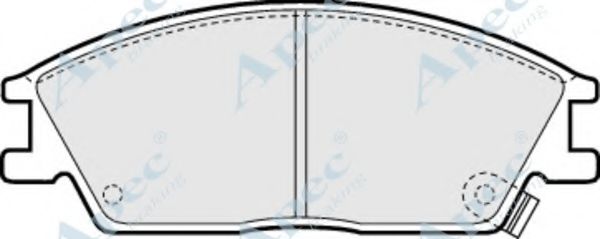 APEC BRAKING - PAD705 - Комплект тормозных колодок, дисковый тормоз (Тормозная система)