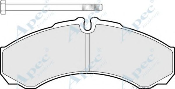 APEC BRAKING - PAD984 - Комплект тормозных колодок, дисковый тормоз (Тормозная система)