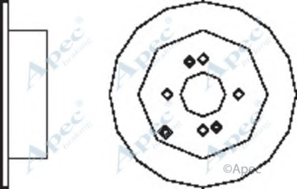 APEC BRAKING - DSK2497 - Тормозной диск (Тормозная система)