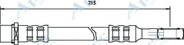 APEC BRAKING - HOS3508 - Тормозной шланг (Тормозная система)