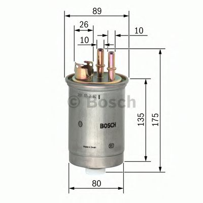 BOSCH - 0 450 906 357 - Топливный фильтр (Система подачи топлива)