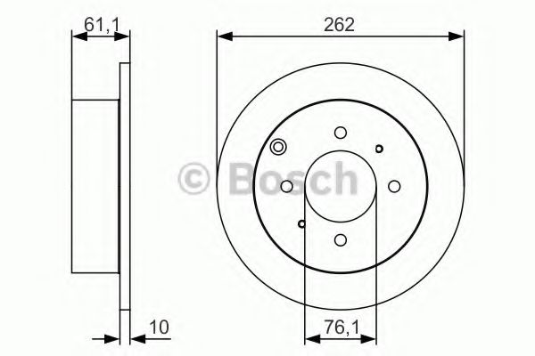 BOSCH - 0 986 479 S68 - Тормозной диск (Тормозная система)