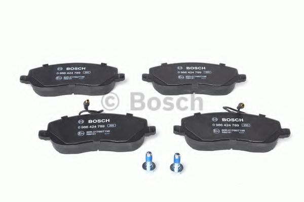 BOSCH - 0 986 424 789 - Комплект тормозных колодок, дисковый тормоз (Тормозная система)