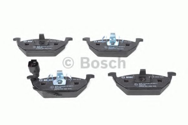 BOSCH - 0 986 494 525 - Комплект тормозных колодок, дисковый тормоз (Тормозная система)