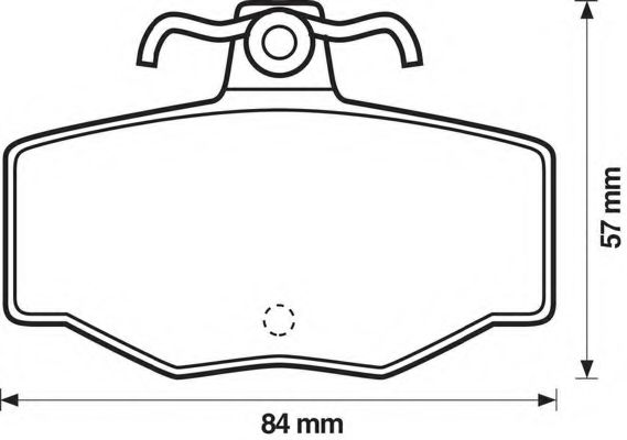 BENDIX - 571421B - Комплект тормозных колодок, дисковый тормоз