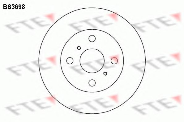 FTE - BS3698 - Тормозной диск (Тормозная система)