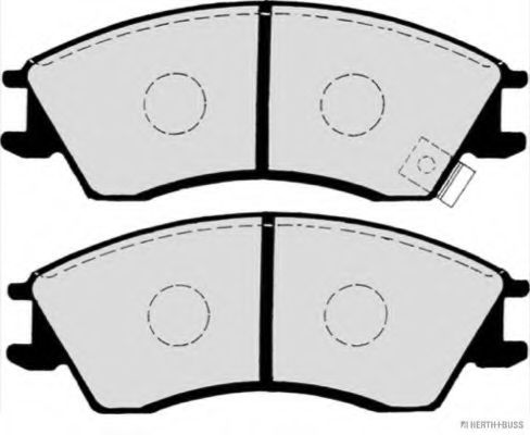 HERTH+BUSS JAKOPARTS - J3607006 - Комплект тормозных колодок, дисковый тормоз (Тормозная система)
