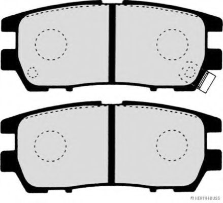 HERTH+BUSS JAKOPARTS - J3615005 - Комплект тормозных колодок, дисковый тормоз (Тормозная система)