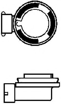 HELLA - 8GH 008 357-001 - Лампа накаливания, фара рабочего освещения (Освещение)