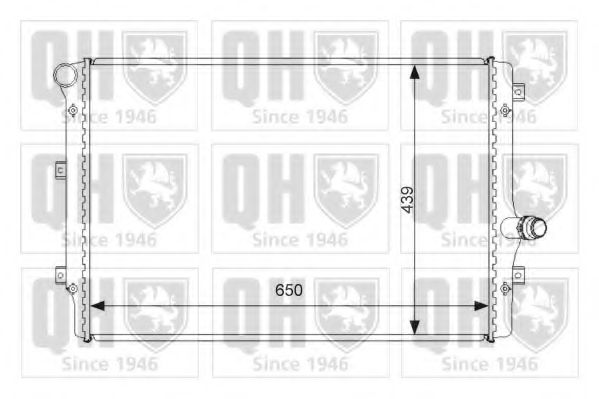QUINTON HAZELL - QER2543 - Радиатор, охлаждение двигателя (Охлаждение)