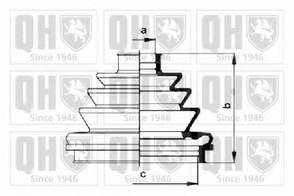 QUINTON HAZELL - QJB215 - Комплект пылника, приводной вал (Привод колеса)