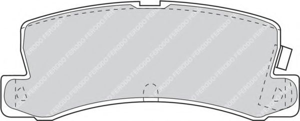 FERODO - FDB848 - Комплект тормозных колодок, дисковый тормоз (Тормозная система)